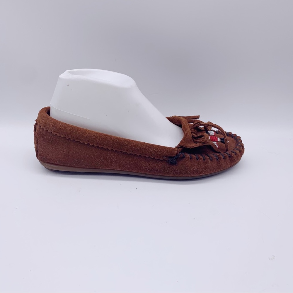 Minnetonka Suede Thunderbird Moccasins 9.5